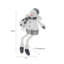 Bonhomme de neige d'hiver en peluche