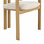 49cm H Linen Upholstered Metal Wing Back Armchair-1736951780