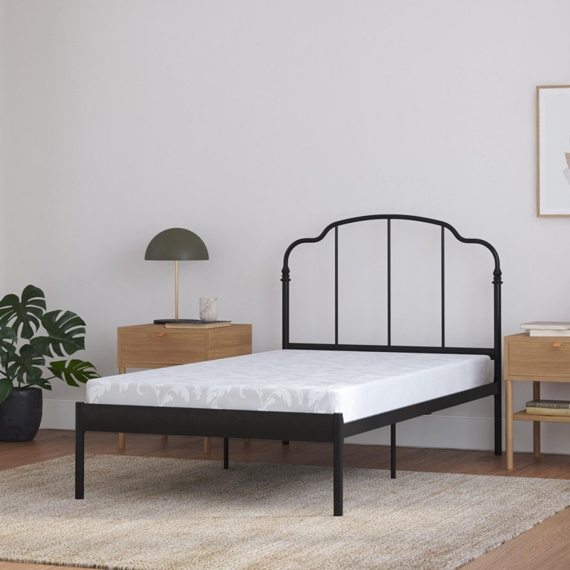 Matelas simple en polyester avec housse en jacquard Fulmer, 6"