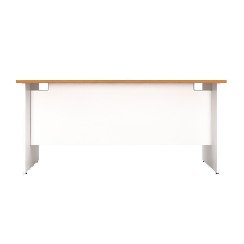 Solid Wood Base Desk Shell, Grey Oak, 73cm H x 160cm W x 80cm D