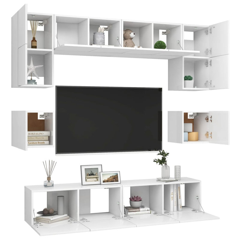 Azeemah Unfinished Entertainment Centre for TVs up to 32", White
