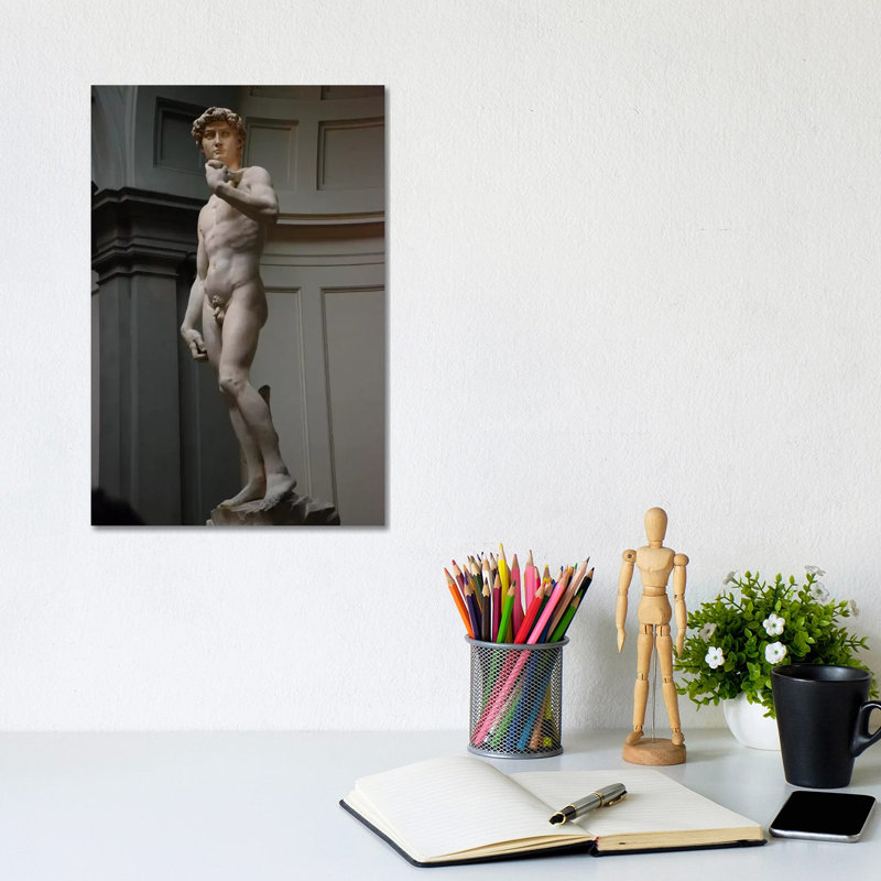 David by Michelangelo - Wrapped Canvas Print, 20.32 cm H x 30.48 cm W