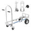 2 in 1 Hand Truck, 1000 lbs Load Capacity for 4-Wheel Mode, Convertible Hand Truck Dolly with Non-Slip Handle & Wheels, Portable Trolley Dolly for Moving Home, Office, Warehouse, Supermarket