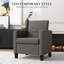 Fauteuil moderne en tissu avec coussins antidérapants-100902950