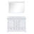 Dukes 48 in. W x 22 in. D Double Bath Vanity and 46 in. Mirror-112871486-74093205