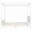 Lit plateforme à baldaquin en bois-730646906