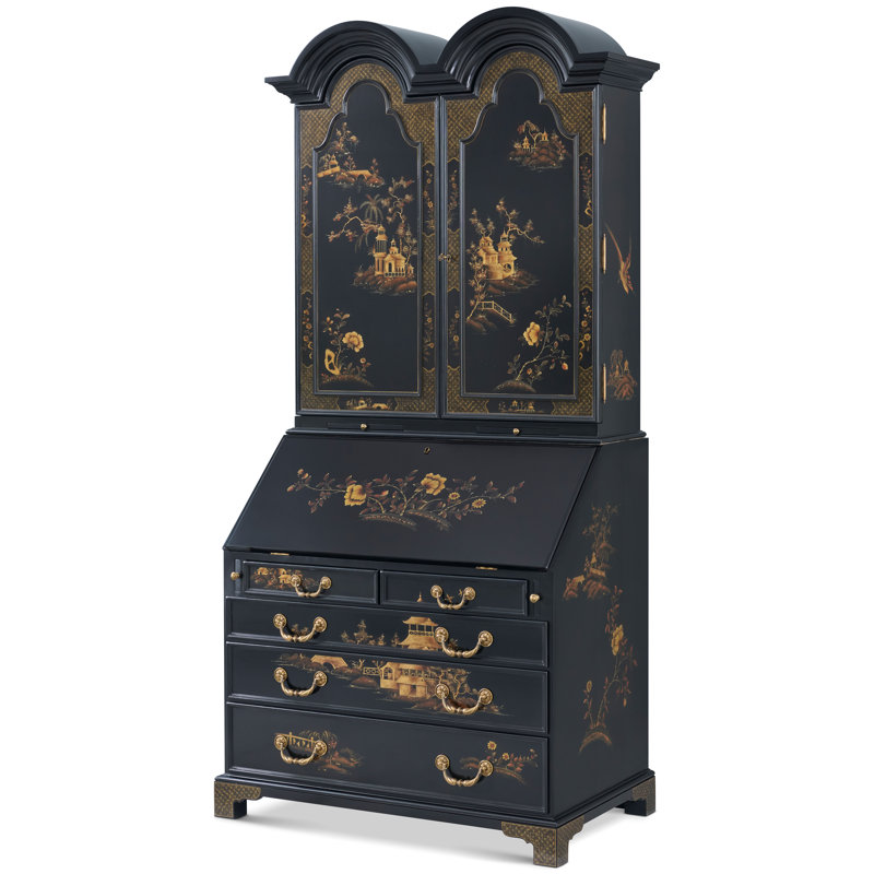 Brushwork Solid Wood Secretary Desk
