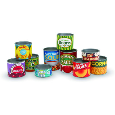 Let's Play House! Grocery Cans Play Food set