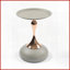Table basse à piédestal en métal pour petits espaces Mermaid Assemblage facile-400816355