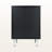 Busey Black & Gray 3-Drawer Accent Nightstand With Metal Pull Knob, 21.76" H X 15.61" W X 15.63" D