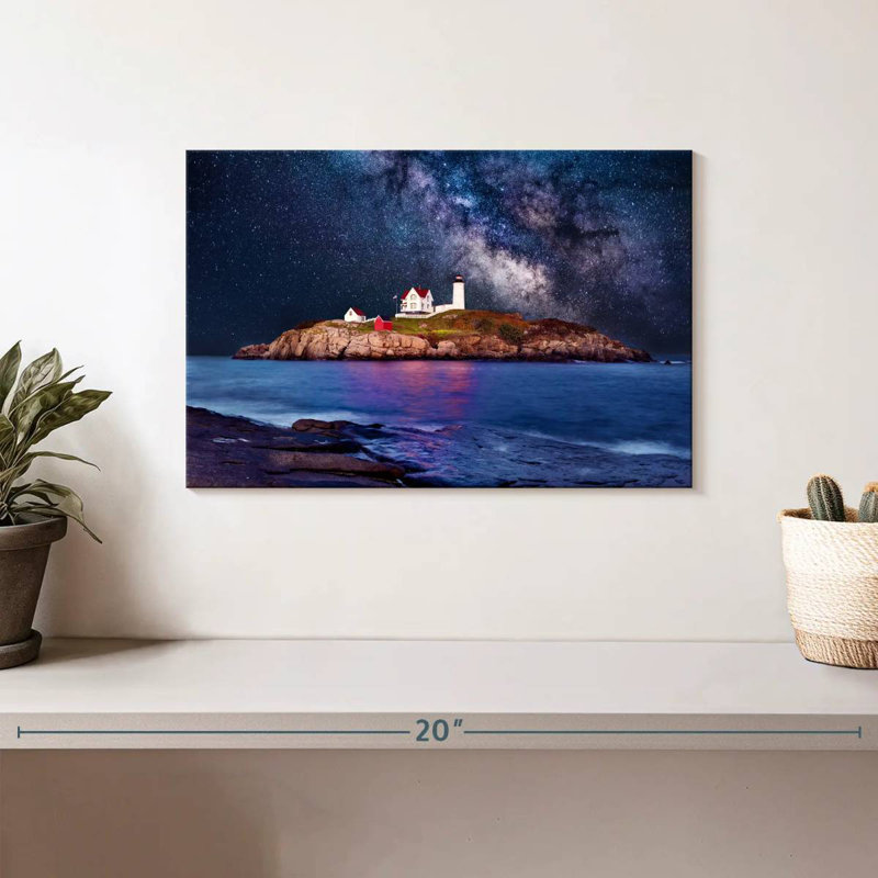 Lilie Cape Neddick Nubble Lighthouse, 8" H x 12" W