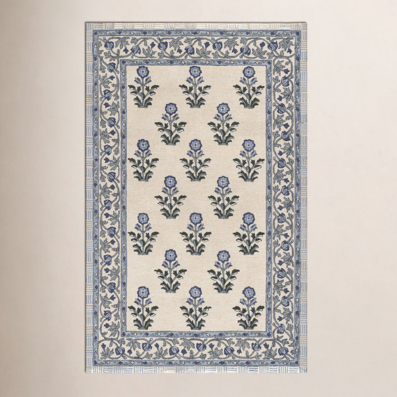 Alice Handmade Wool Rug, Rectangle 3'6" x 5'6"