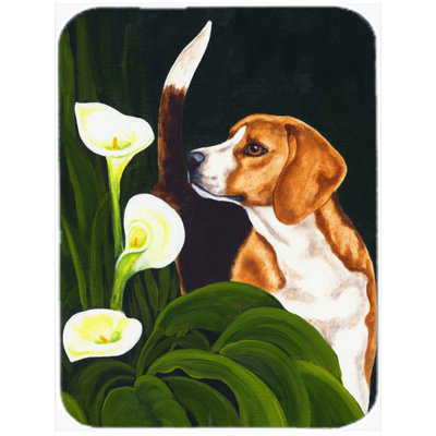 Planche à découper en verre caroline trésors beagle lillies