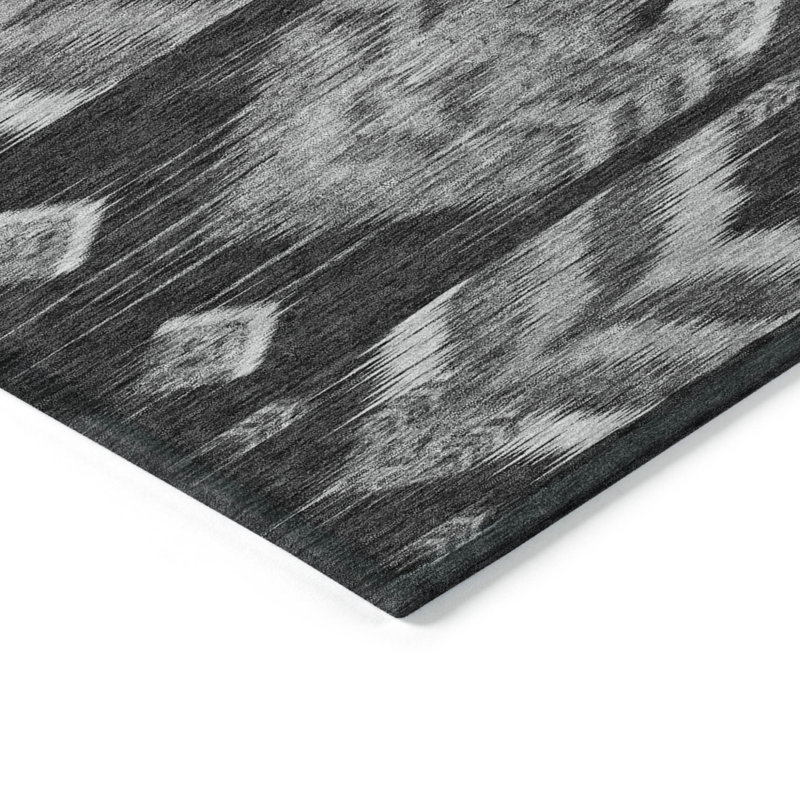 Tapis rond argenté 8 pi