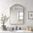 Naja Stainless Steel Arch Wall Mirror