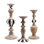 Courtly Pillar Candle Holders 3 - Piece Set