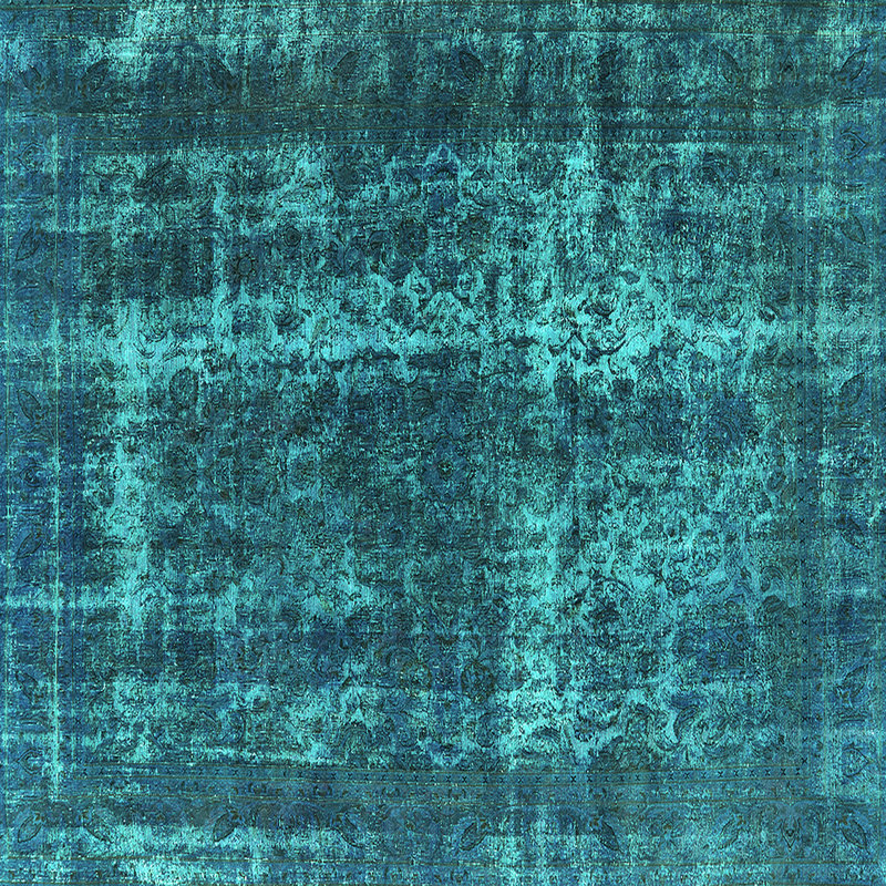 Tapis oriental en laine / polyester tissé à la machine Consandra, Carré 3 pi