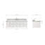 Meuble-lavabo simple 60,25 po avec plateau en quartz Macmullin-851442542