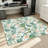 Floral Area Rug, Botanical Print Floor Mat, Water Lily and Peony Pattern, Artistic Living Room Decor, Bedroom, Home Accessories, Garden for Outside, Bathroom Rugs-129764488