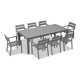 Morje 86.5'' Rectangular 8 - Person Outdoor Dining Set with Sunbrella Cushions