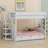 Convertible Bunk Bed With Storage Staircase,Bedside Table,And 3 Drawers-1750430150