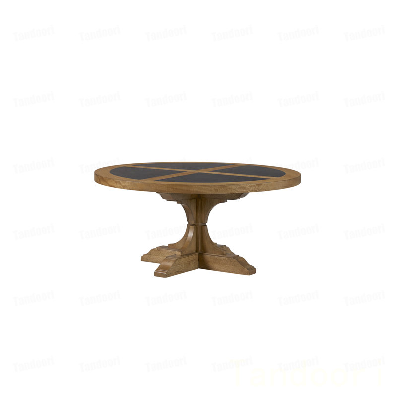 Table de cocktail ronde en hickory