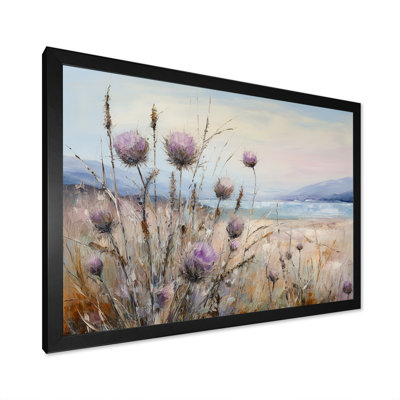 «Purple Thistle Field Farmhouse Charm I», reproduction sur toile