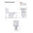 Yingze Rear Outlet One Piece Toilet Dual Flush 1.1/1.6 GPF P Trap Wall Discharge for Bathroom, White