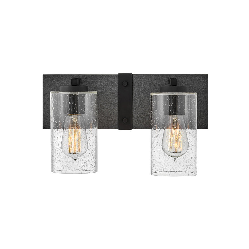Sawyer 2 - Light Dimmable Aged Zinc Vanity Light
