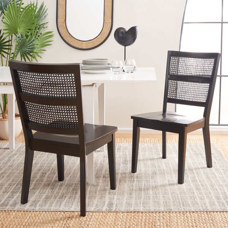 Gordes 17.5'' H Upholstered Side Chair, Black