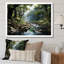 «Gentle River Through Country Charm Forest», art mural forêt fluviale-1395651176-1395651171