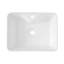 Lavabo de salle de bain vasque rectangulaire en céramique