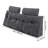 Headboard Pillow, Queen Size Wedge Headboard Pillow with 2 Side Pockets and 2 Headrests, Bed Wedge Pillow with Washable Flannel Cloth, for Reading, Gaming, Resting, Working in Bed, Grey-1396836223