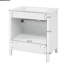 Meuble-lavabo de 30 pouces avec lavabo en céramique - espace pour les petites salles de bain. Vaste tablettes et tiroirs de rangement. Bois massif. Étagères élégantes à finition blanche et salles de bain compactes pour maximiser l'espace. Classique