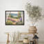 Affiches murales encadrées « Vue sur le jardin par la fenêtre » - Paysage floral vu par la fenêtre, pour la chambre à  coucher-125212267-125212268