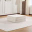 Canapé à compression Mahjong, canapé-lit convertible au sol, canapé modulaire désossé bricolage, aucun assemblage requis, tissu polaire circulaire, repose-pieds, blanc