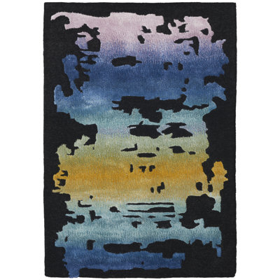 Zayia Nourison Area Rug Black/Multi