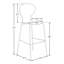 Tabouret de bar en acrylique Edenfield-20952423