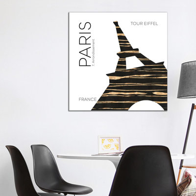 Urban Art Paris Eiffel Tower 1 Piece Wall Art on Canvas