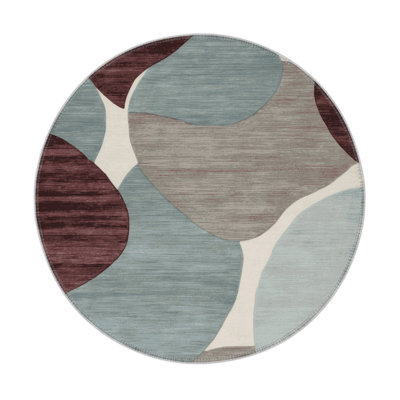 Watercolor Gray Indoor and Outdoor Area Rug