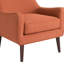 Chaise d'appoint Mid-Century recouverte de tissu d'ameublement Burnt Orange