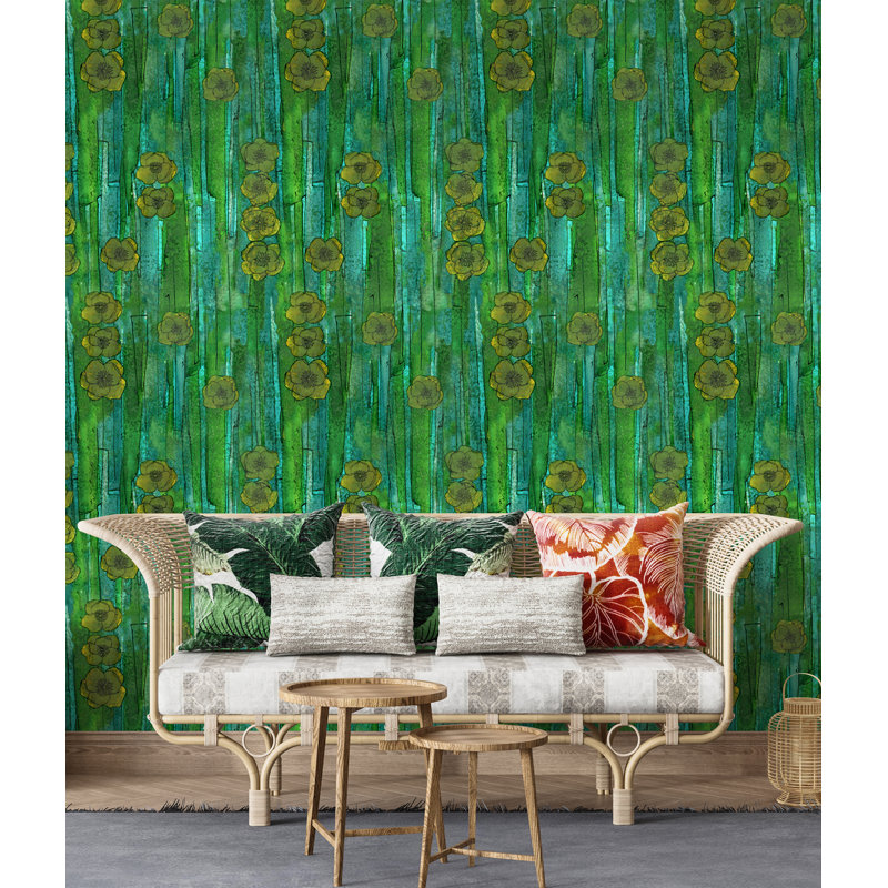 Yuki Osada Wallpaper Double Roll, Green