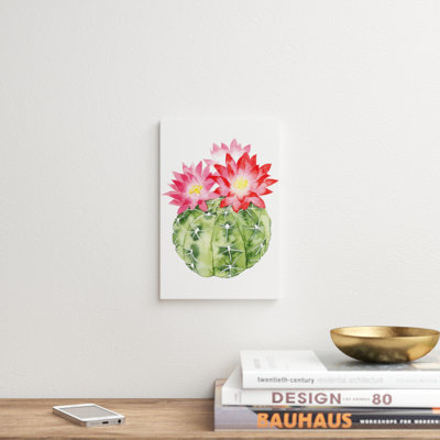 «Cactus Bloom III» par Grace Popp, reproduction d'art sur toile tendue