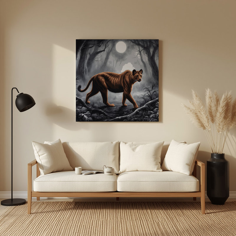 Faune, art mural mauve en métal, H 12 po x l 12 po