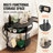 Console demi-lune 2 tiroirs de rangement coulissants en rotin