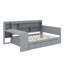 Lit de jour en bois avec tiroirs, ports USB et bureau-264375162-264375161
