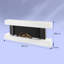 Klarstein 132cm W Electric Fireplace-69312616