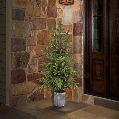60" Potted Natural Touch Norway Spruce Tree