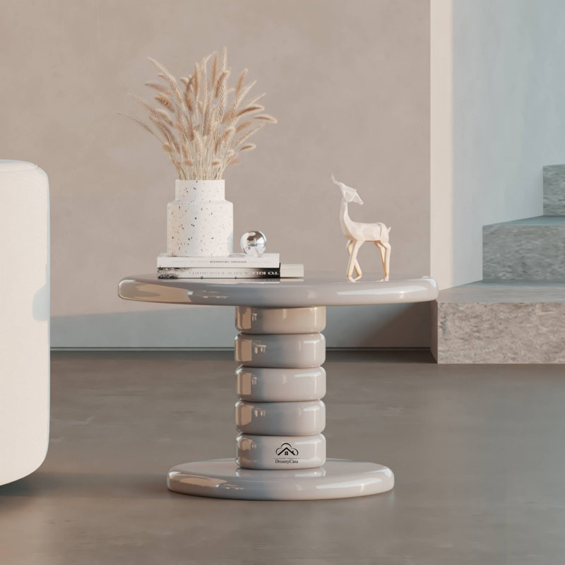 Table de bout 22,6 po L 22,6 po Modern, Gris
