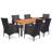 Torney 6 - Person Patio Dining Set with Rectangular Table